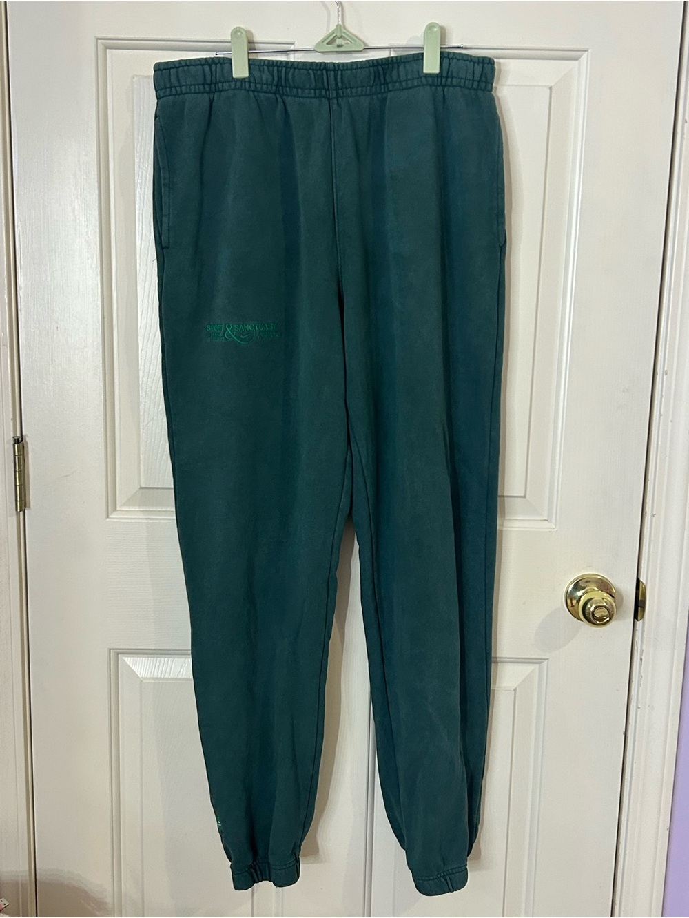 Y2K Nike Sport & Sanctuary Club Fleece Green Jogger Pants FB9080-397 Men's Large - Picture 2 of 10